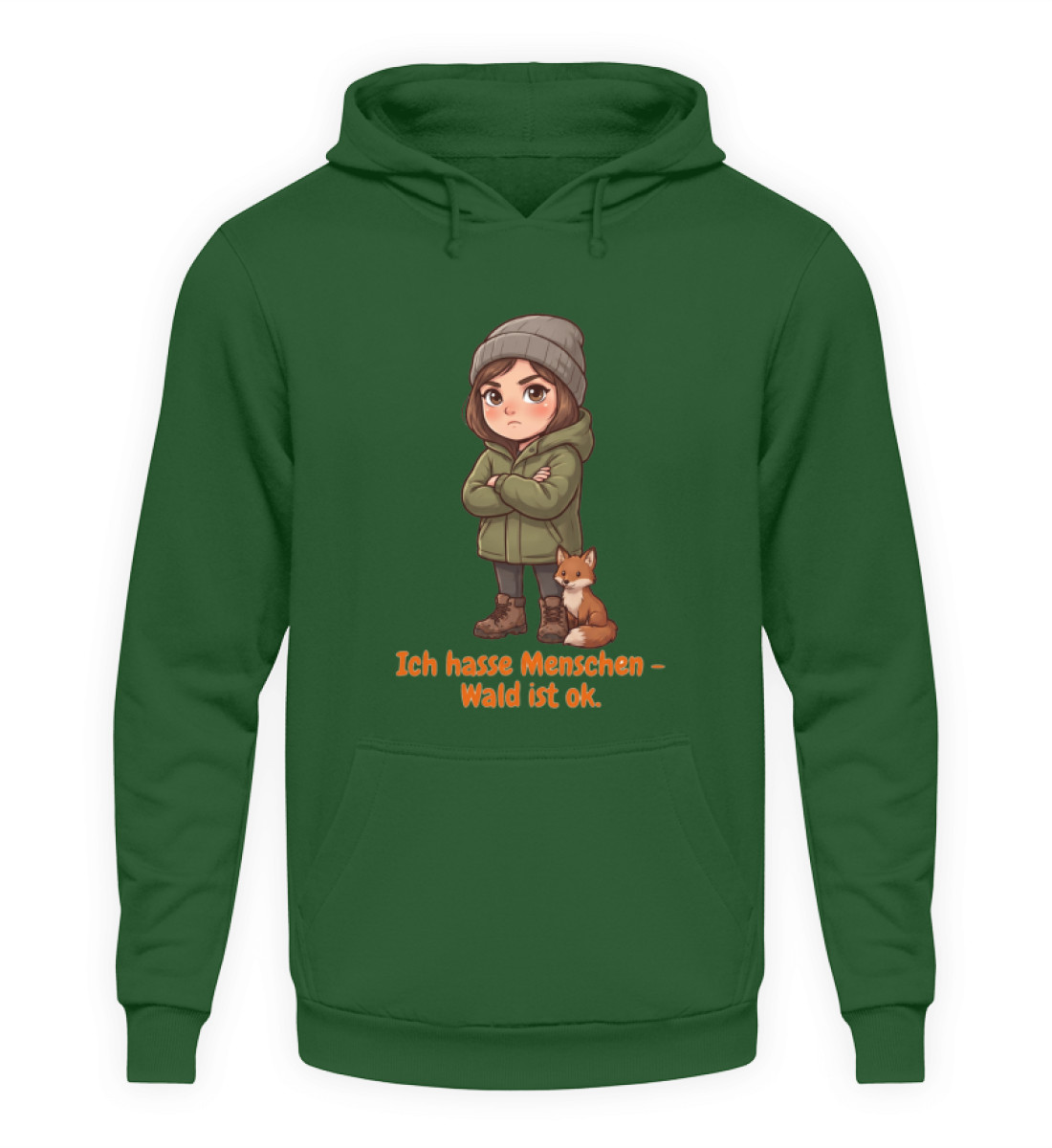 Ich hasse Menschen - Unisex Kapuzenpullover Hoodie-833