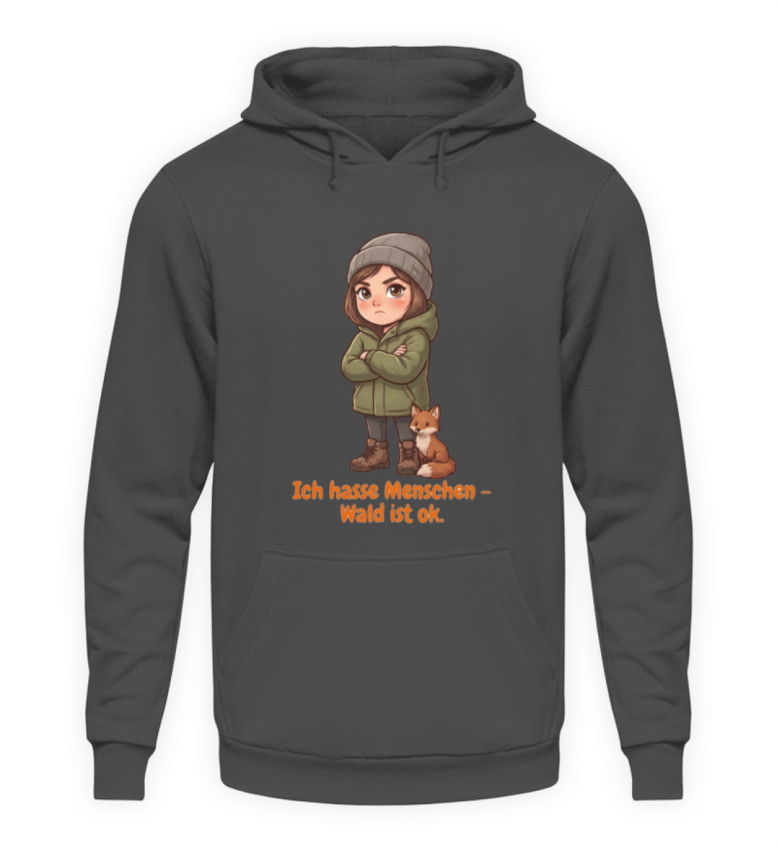 Ich hasse Menschen - Unisex Kapuzenpullover Hoodie-1762