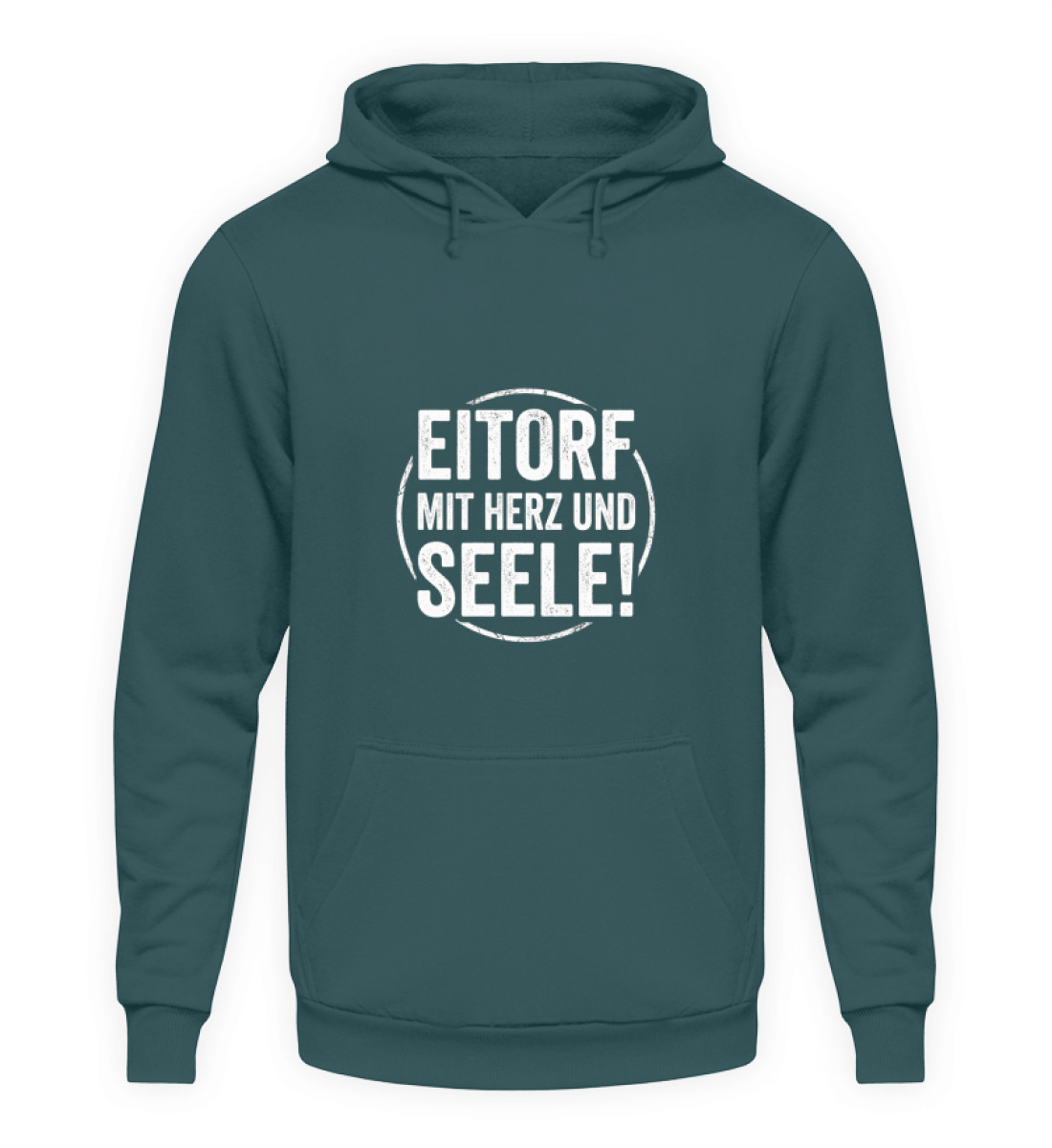 Eitorf mit Herz und Seele (Kreis) - Unisex Kapuzenpullover Hoodie-1461