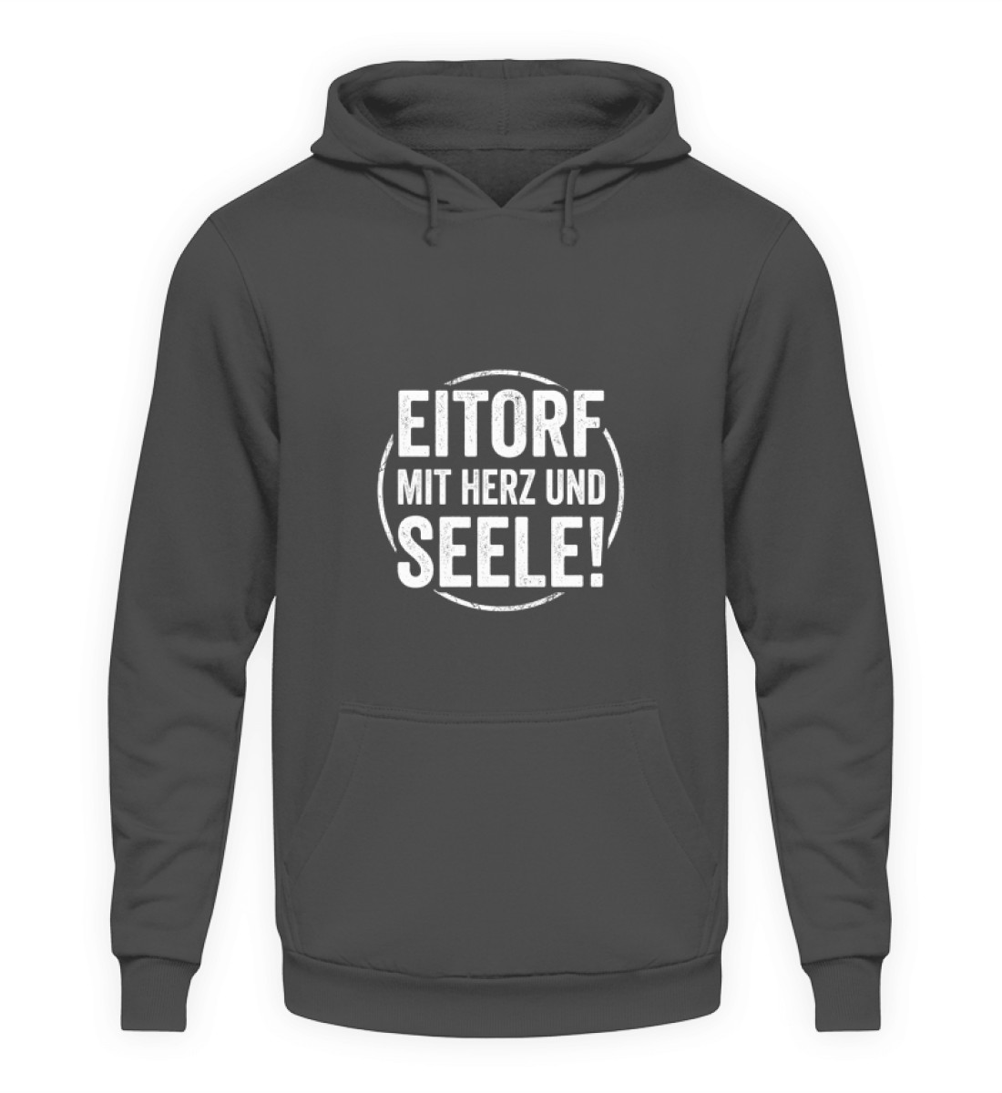 Eitorf mit Herz und Seele (Kreis) - Unisex Kapuzenpullover Hoodie-1762