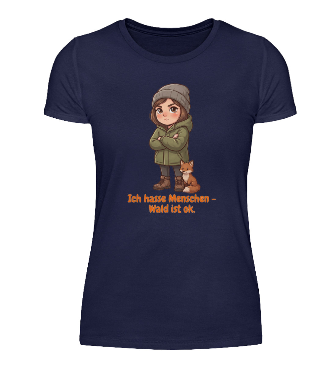 Ich hasse Menschen - Damenshirt-198
