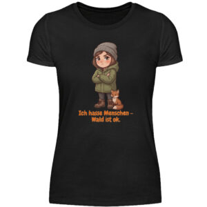 Ich hasse Menschen - Damenshirt-16